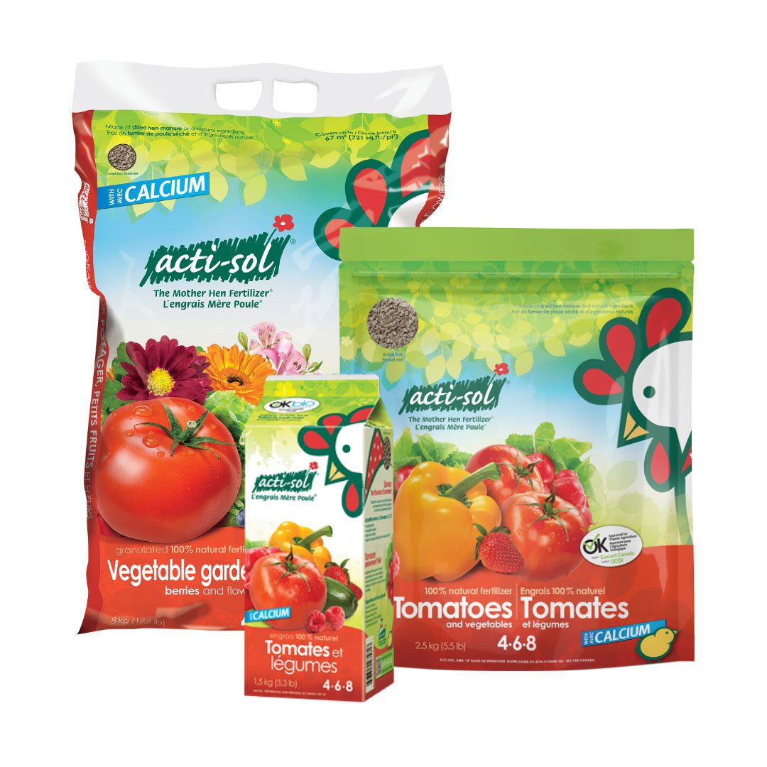 Engrais pour tomates et légumes du potager "Acti-sol" 4-6-8