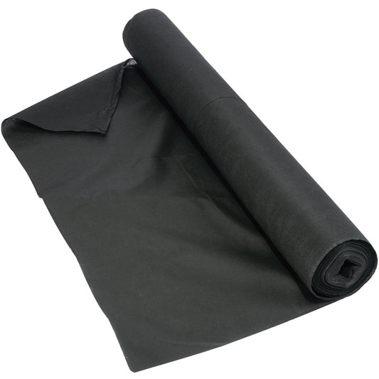 Couvre-sol en tissu non tissé premium noir "Quest" pour aménagement paysager 3 pi x 50 pi