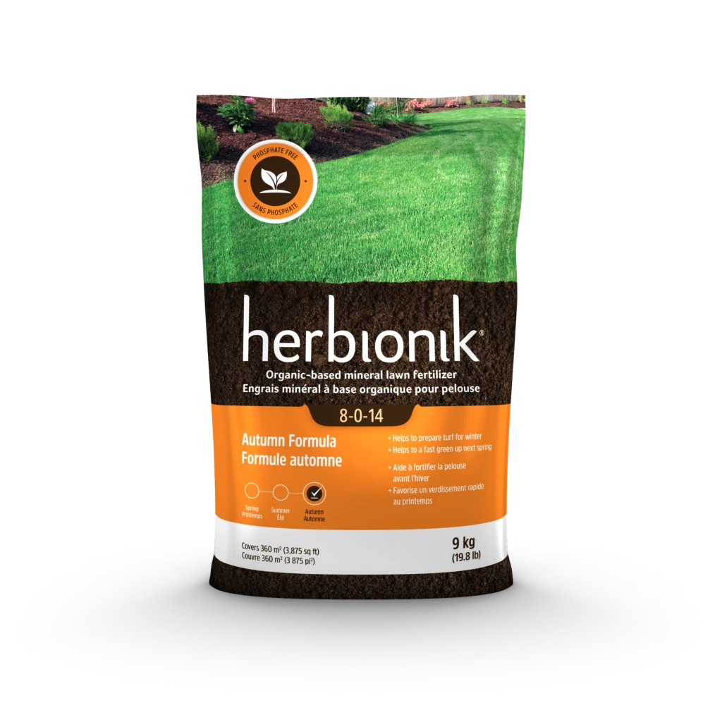 Engrais à pelouse "Herbionik formule automne" 8-0-14, 9 Kg