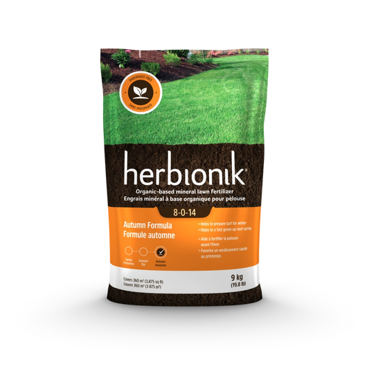 Engrais à pelouse "Herbionik formule automne" 8-0-14, 9 Kg