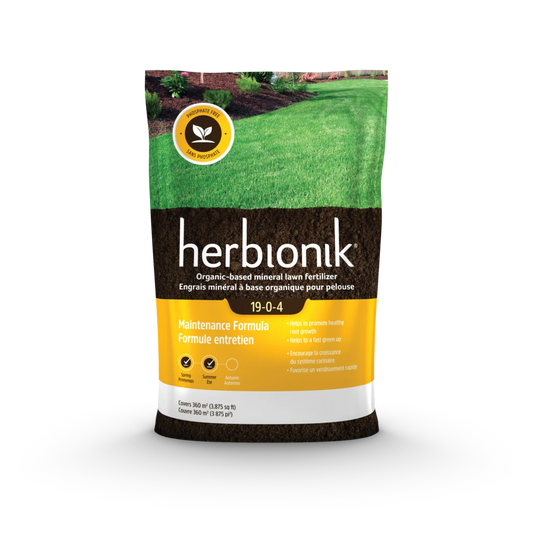 Engrais à pelouse "Herbionik formule entretien" 19-0-4, 9 Kg